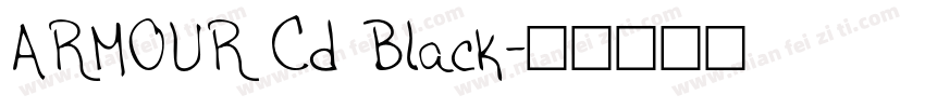 ARMOUR Cd Black字体转换